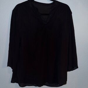 Elegant Black Women's Top